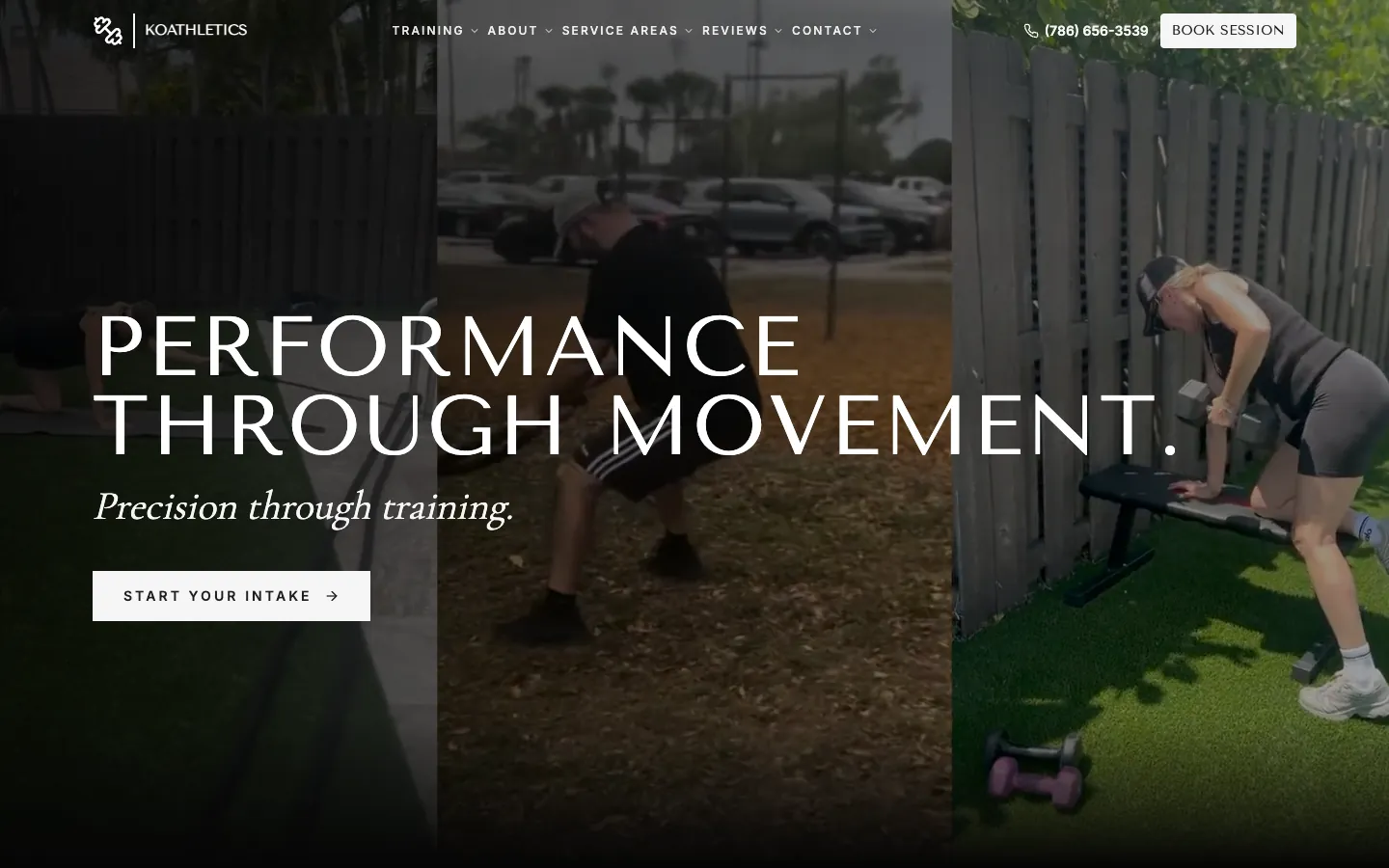 KOAthletics website, desktop view